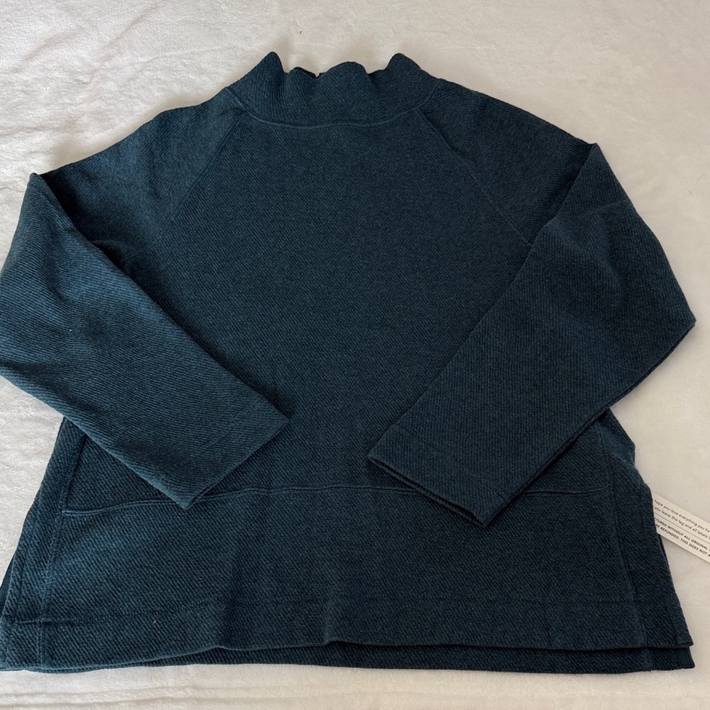 Poetry Deep Teal Knit Top